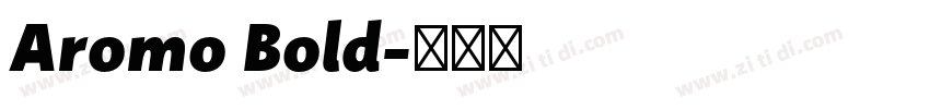 Aromo Bold字体转换